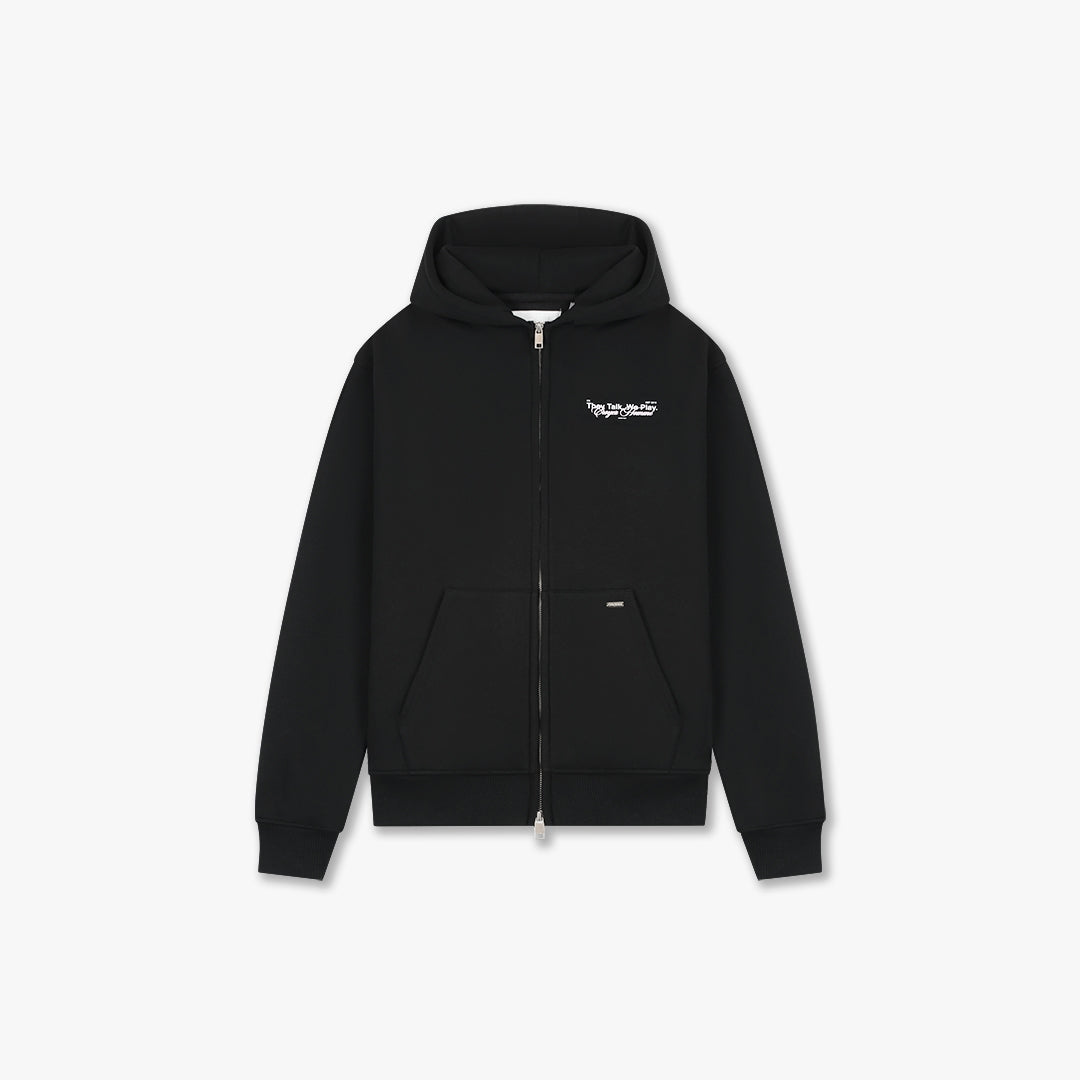  Croyez Talk And Play Zip Hoodie | Black