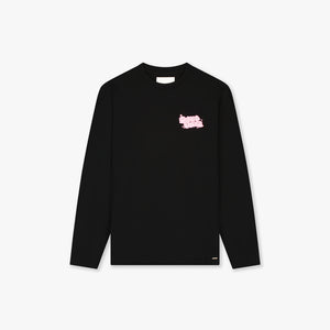 Croyez Fleur Heureuse Longsleeve | Black