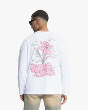 Croyez Fleur Heureuse Longsleeve | White