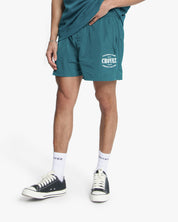 Croyez Stamp Swim Shorts | Dark Teal