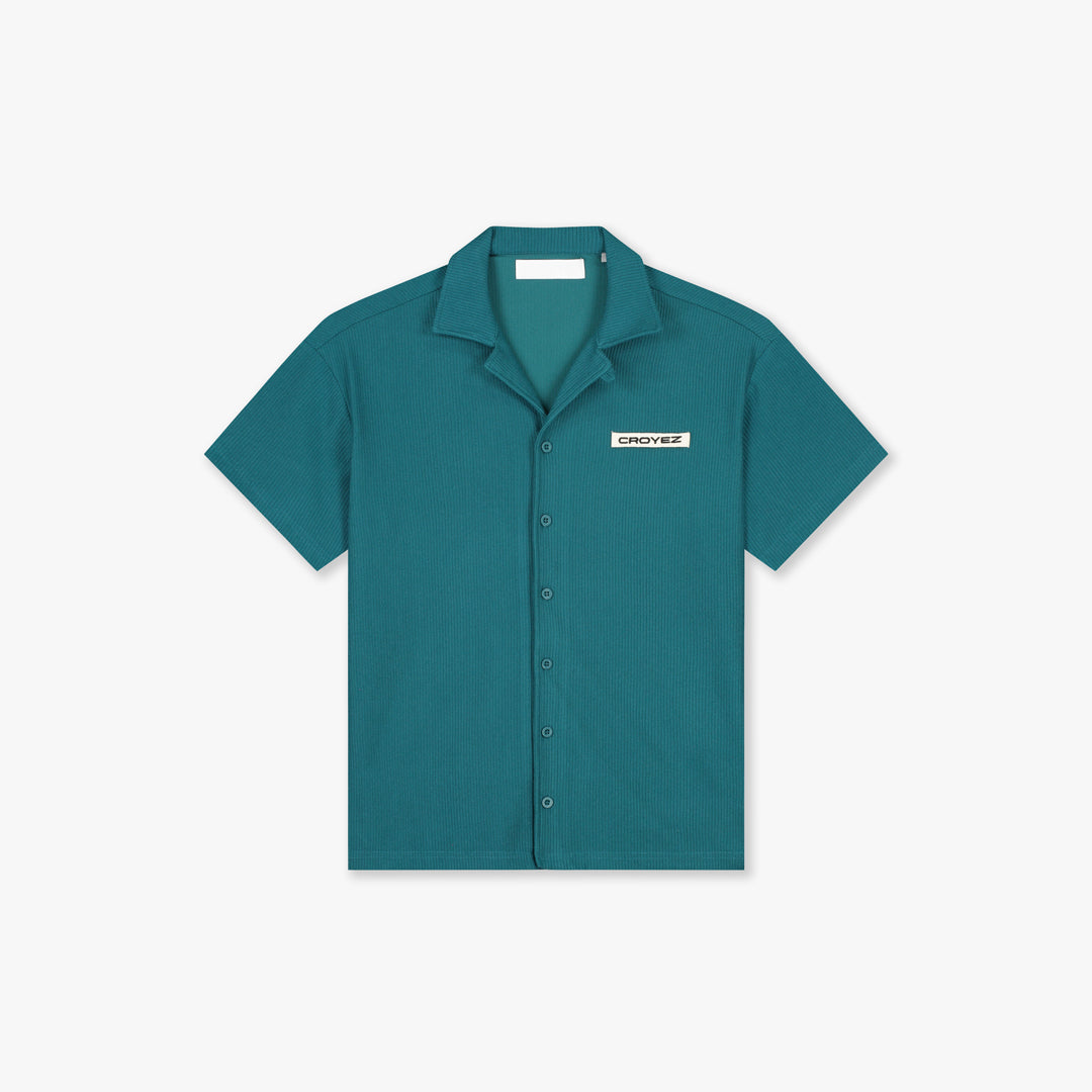  Croyez Plisse Shirt | Dark Teal