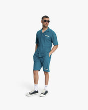 Croyez Plisse Shirt | Dark Teal