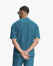 Croyez Plisse T-Shirt | Dark Teal