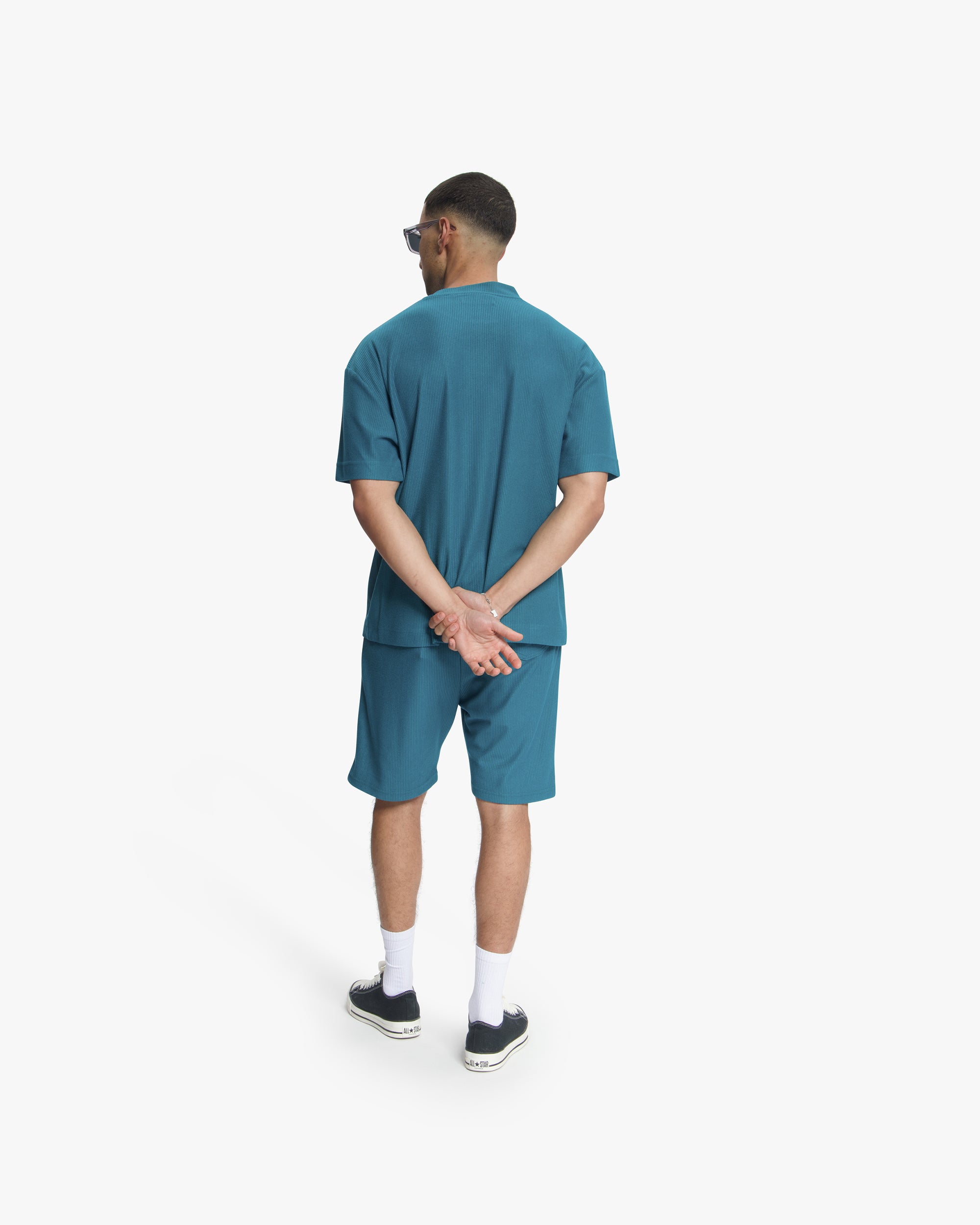 Croyez Plisse T-Shirt | Dark Teal