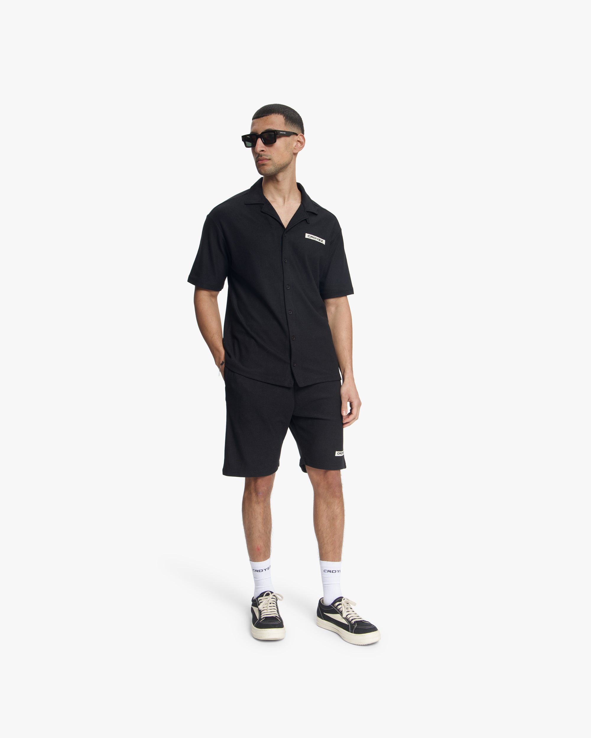 Croyez Plisse Set | Black
