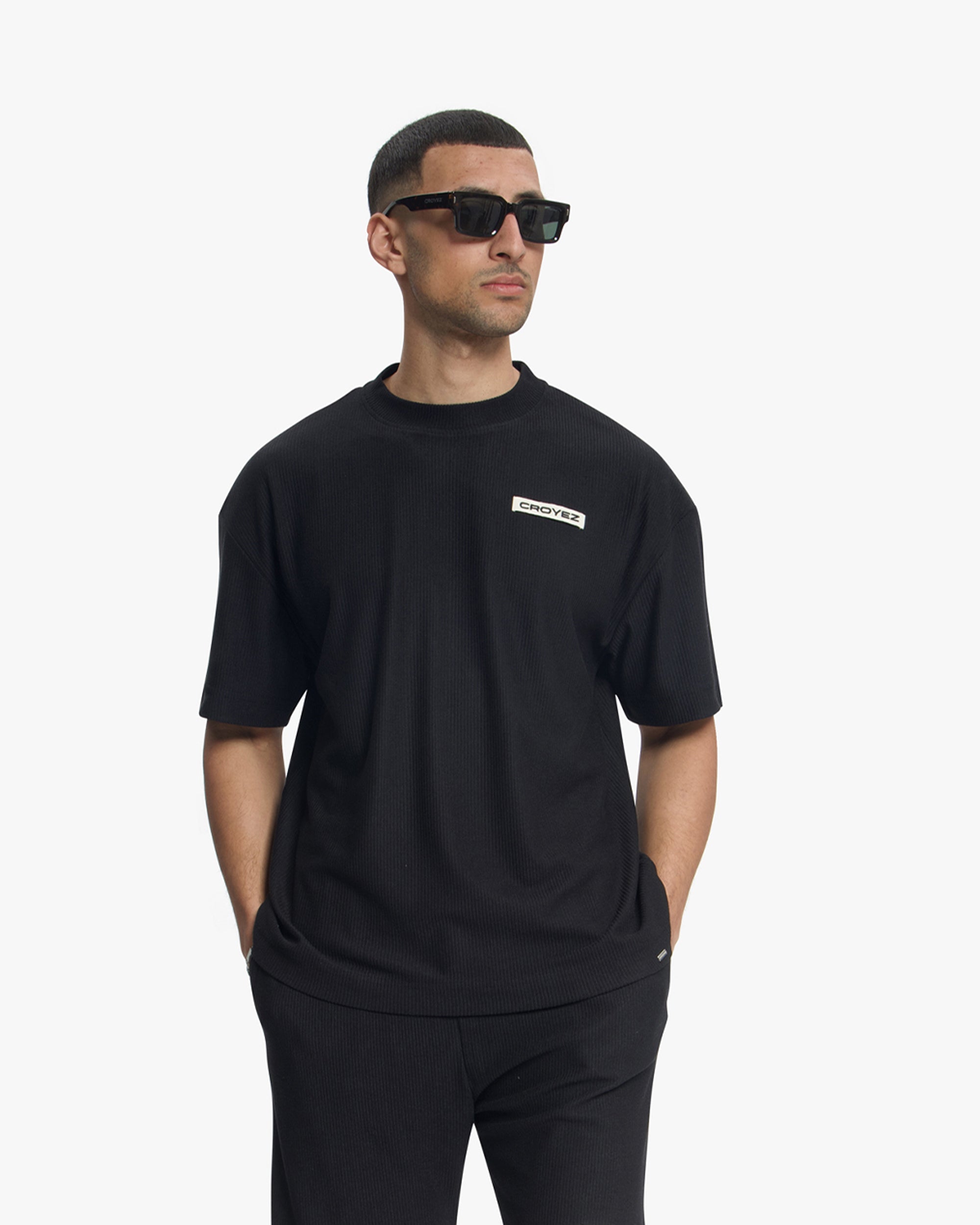 Croyez Plisse T-Shirt | Black