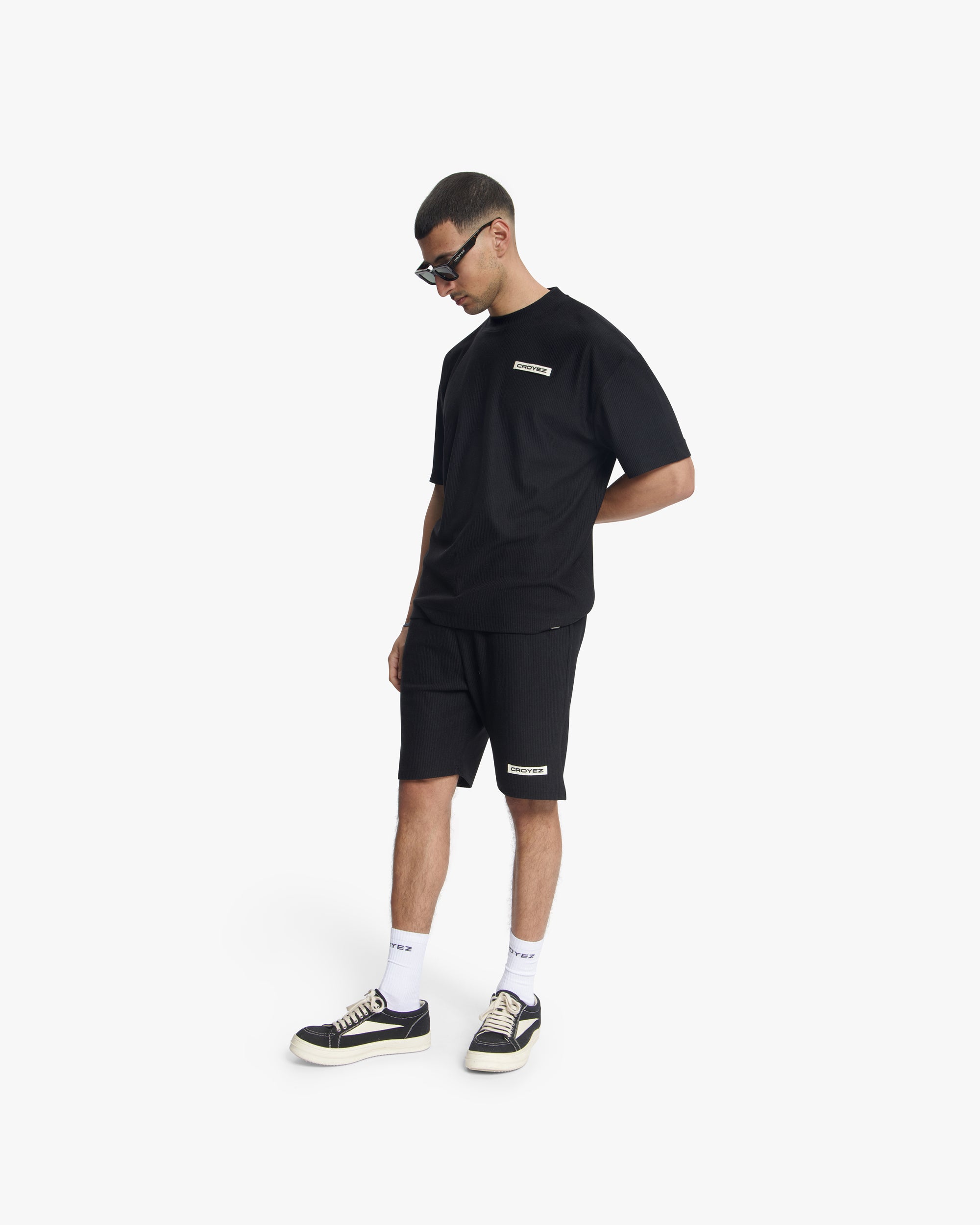 Croyez Plisse T-Shirt | Black