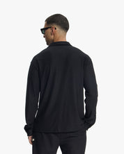 Croyez Plisse Longsleeve Shirt | Black