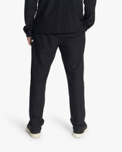 Croyez Plisse Straight Leg Pants | Black