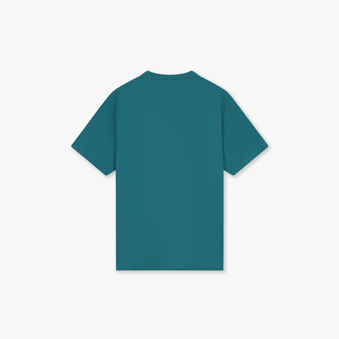 Croyez Plisse T-Shirt | Dark Teal