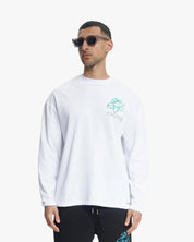 Croyez Gardener Longsleeve | White/Tiffany Blue