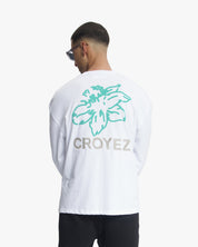 Croyez Gardener Longsleeve | White/Tiffany Blue