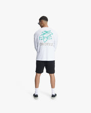 Croyez Gardener Longsleeve | White/Tiffany Blue
