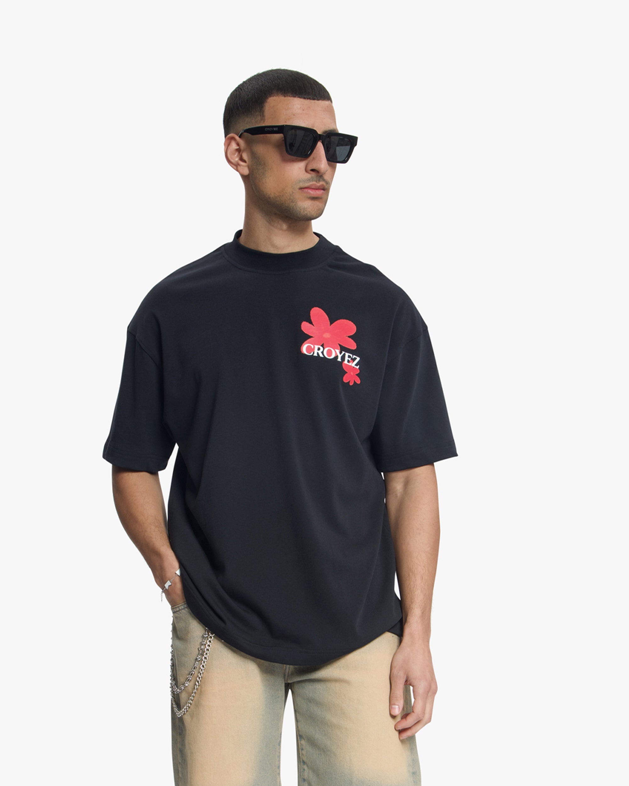 Croyez Botanique T-Shirt | Black/Red