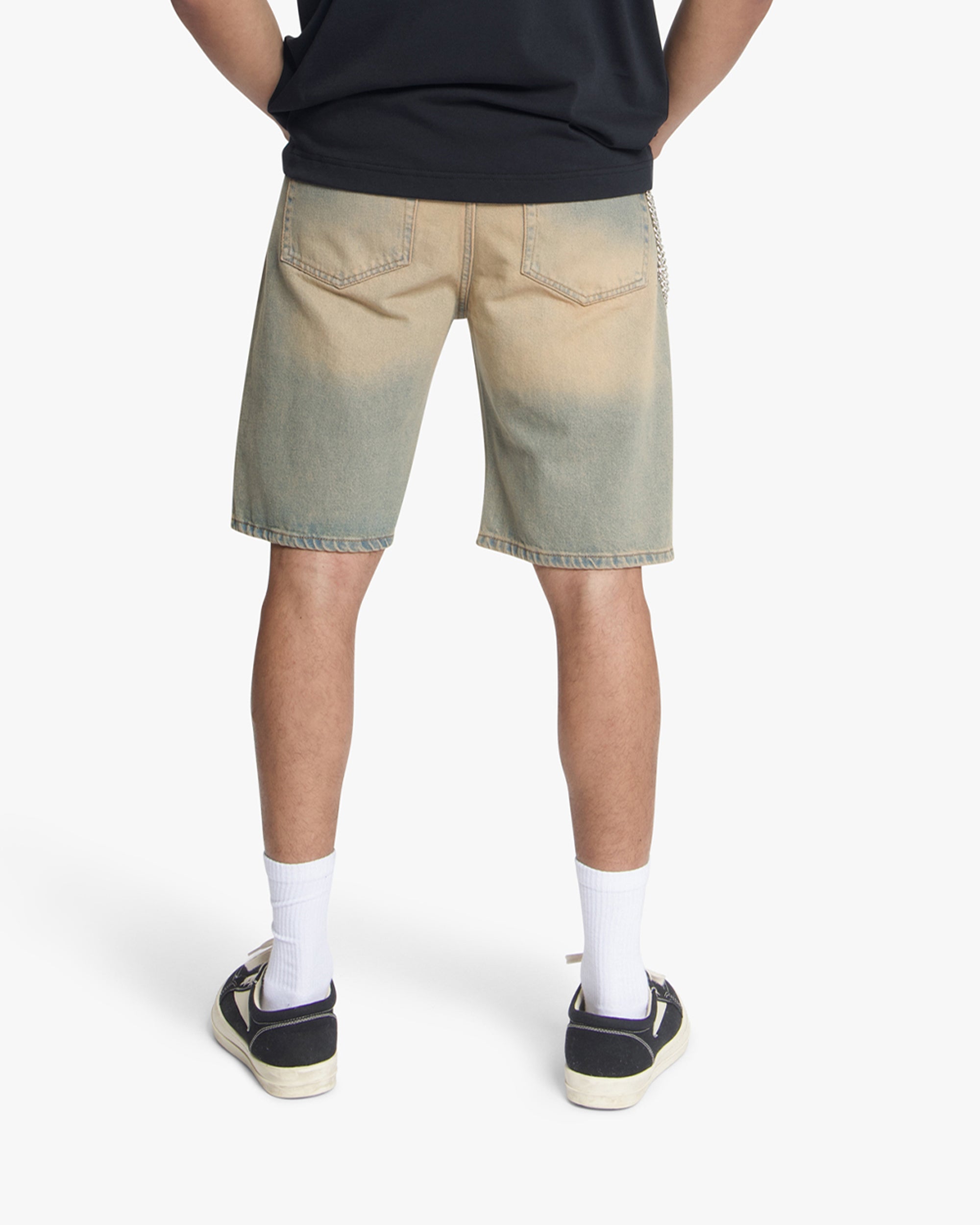 Croyez CD2 Washed Denim Shorts | Sand washed