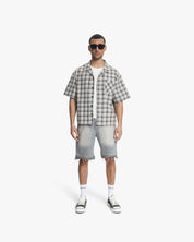 Croyez CD2 Stepped Hem Shorts | Light Grey