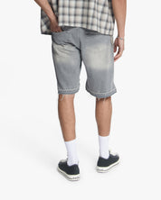 Croyez CD2 Stepped Hem Shorts | Light Grey