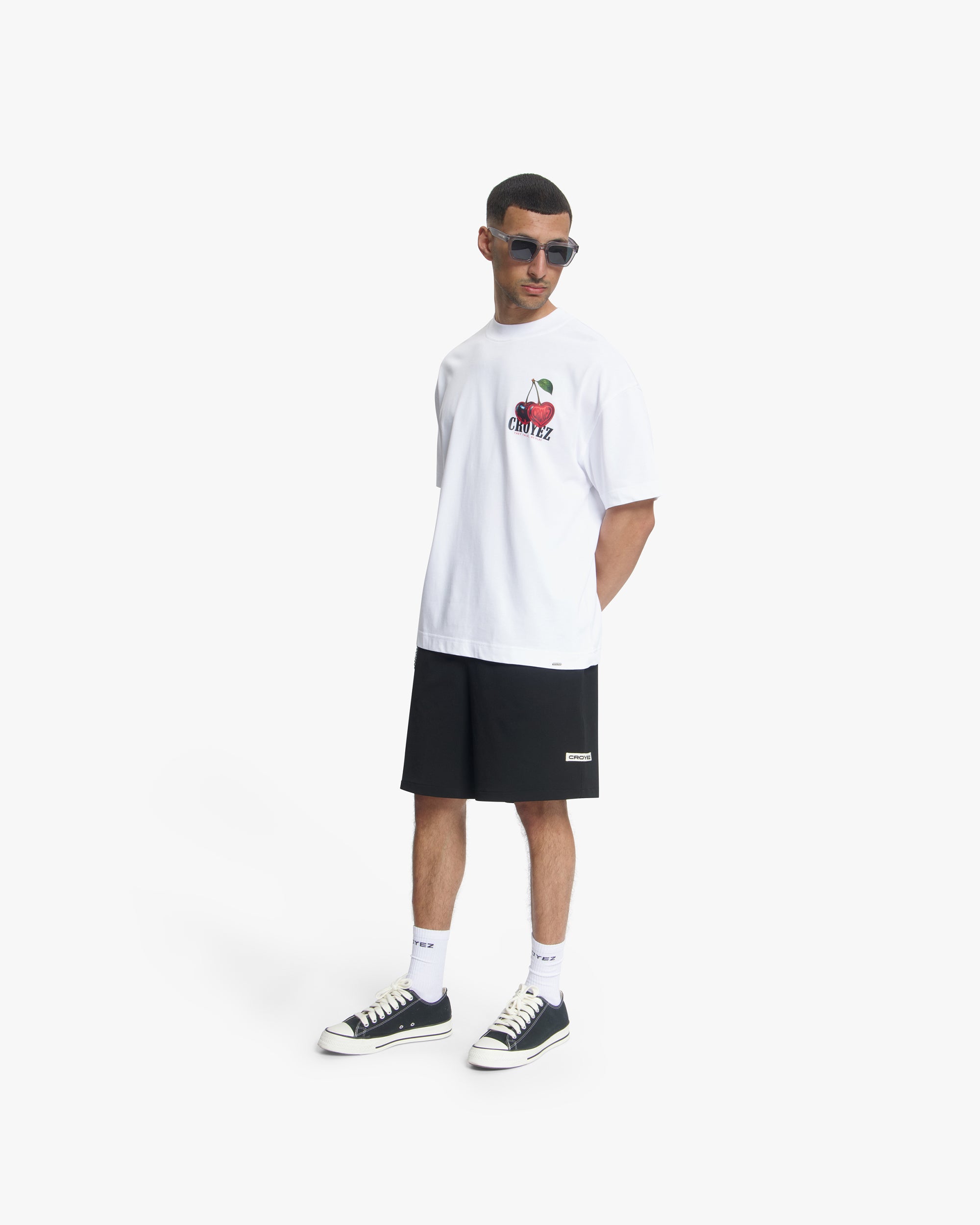 Croyez Etiquette Straight Chino Shorts | Black