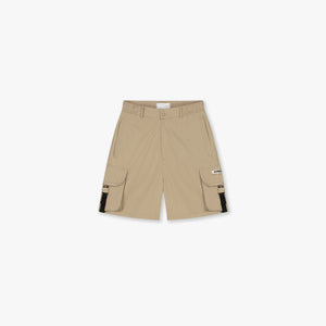 Croyez Etiquette Nylon Shorts | Beige