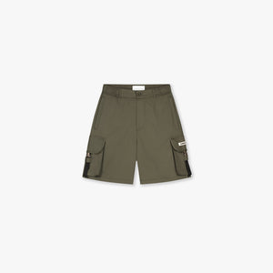 Croyez Etiquette Nylon Shorts | Dusty Olive