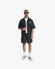 Croyez Etiquette Nylon Shorts | Black