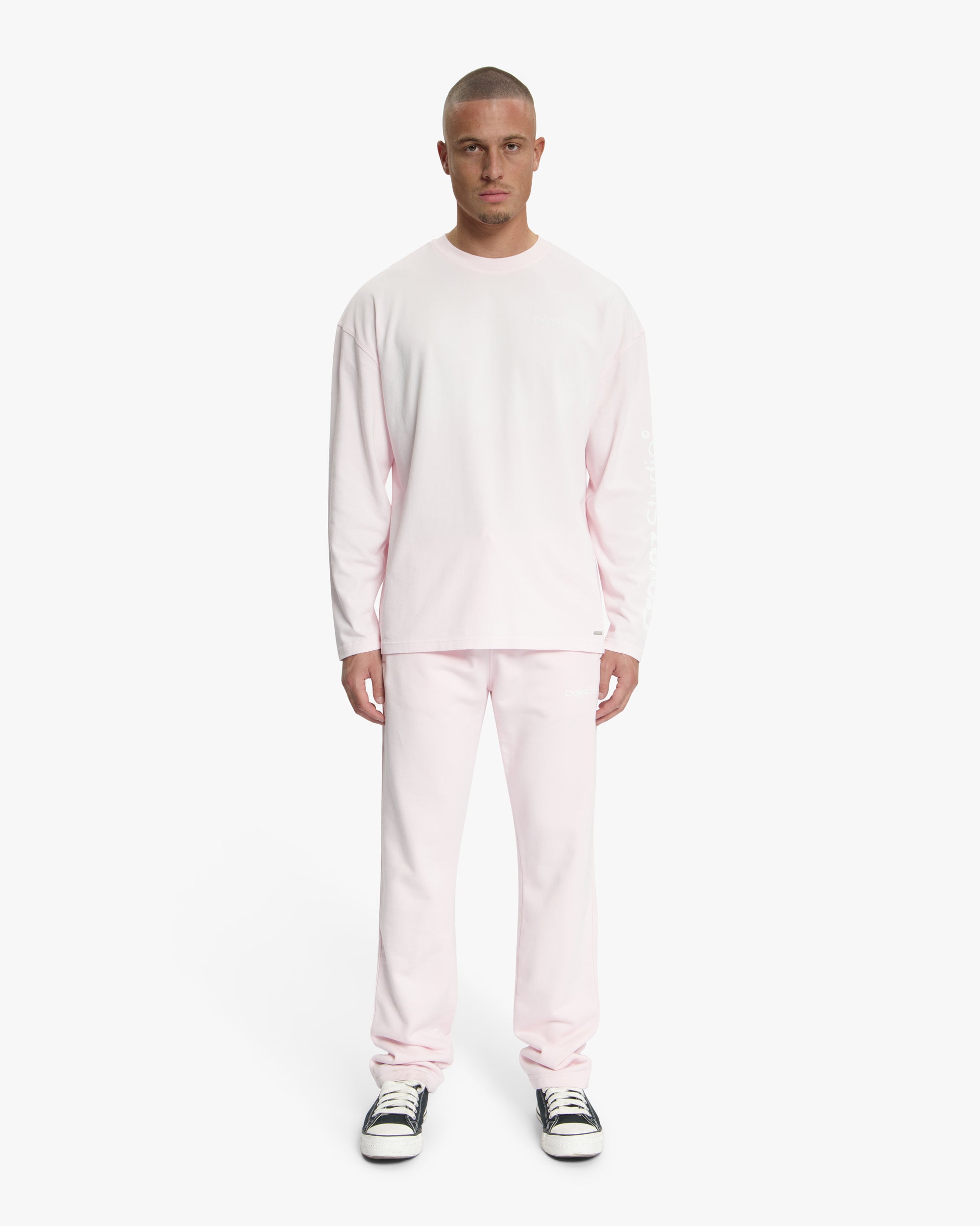Croyez Studio Faded Longsleeve T-Shirt | Pink