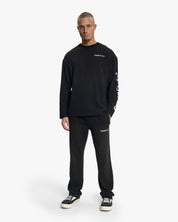 Croyez Studio Faded Longsleeve T-Shirt | Black