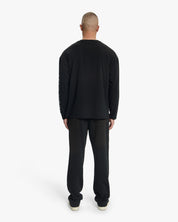 Croyez Studio Faded Longsleeve T-Shirt | Black
