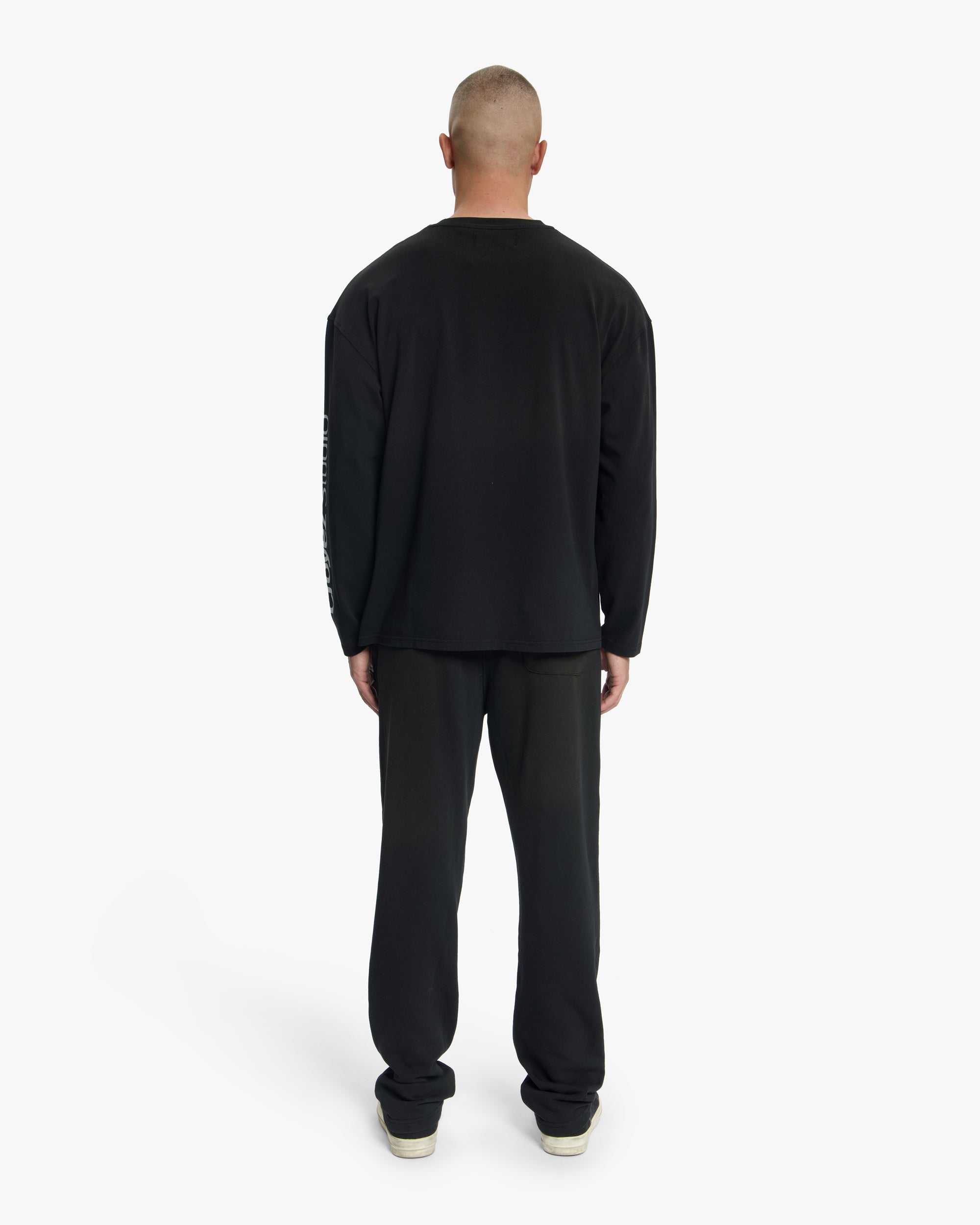 Croyez Studio Faded Longsleeve T-Shirt | Black