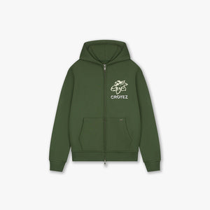Croyez Gardener Zip Hoodie | Forest Green