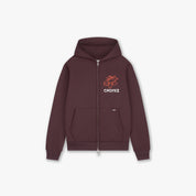 Croyez Gardener Zip Hoodie | Raisin Red