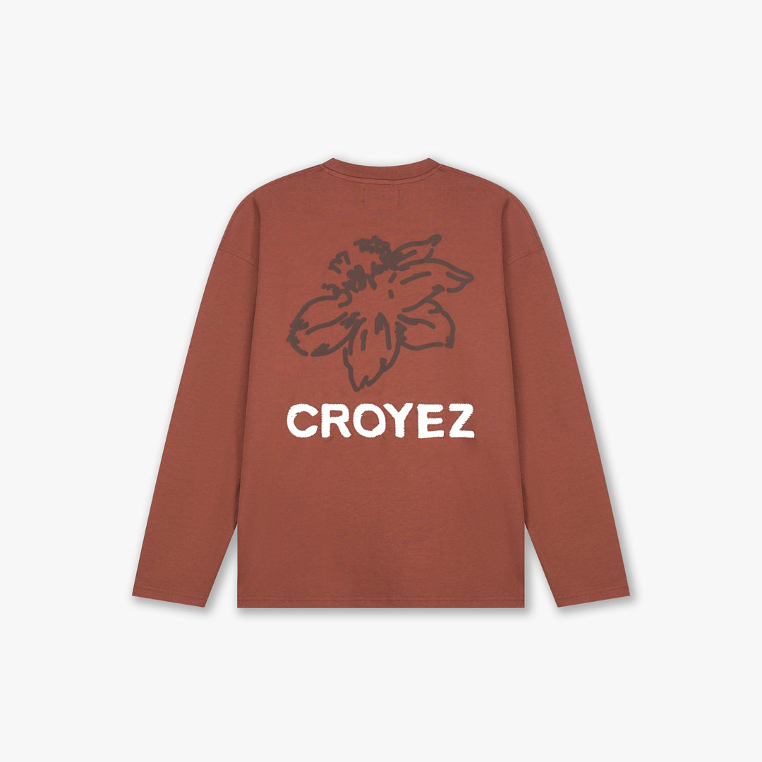 Croyez Gardener Longsleeve T-Shirt | Melted Red