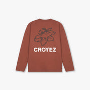 Croyez Gardener Longsleeve T-Shirt | Melted Red