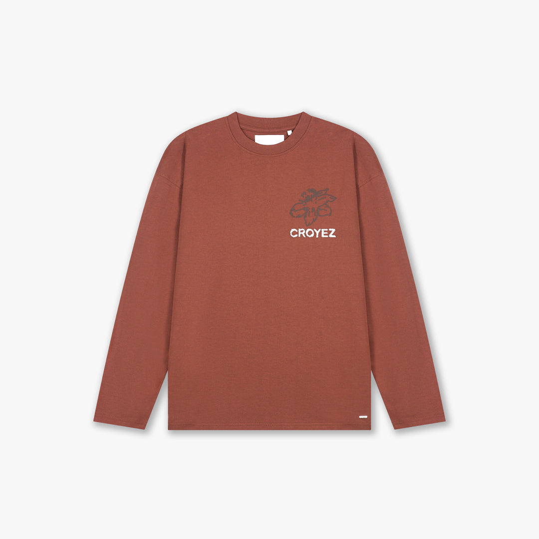 Croyez Gardener Longsleeve T-Shirt | Melted Red