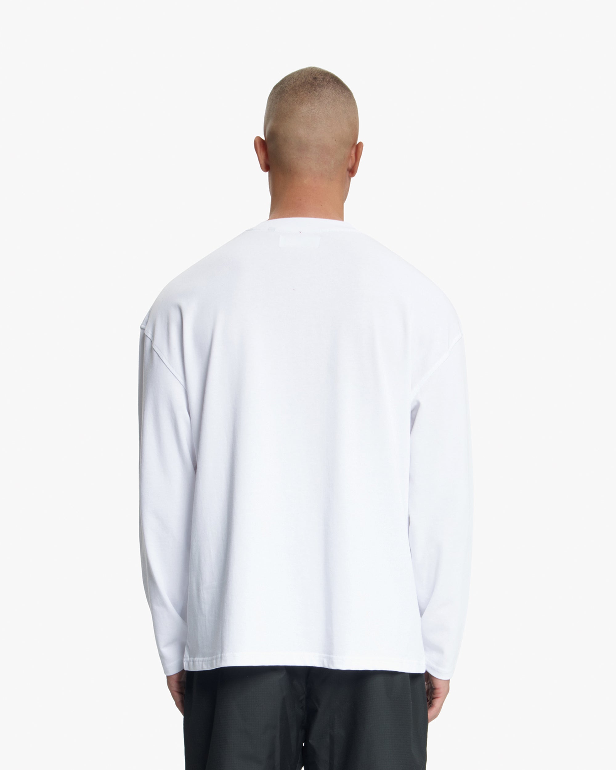 Croyez Studio Damaged Longsleeve T-Shirt | White