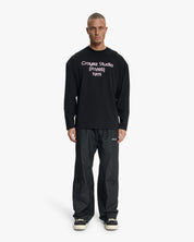 Croyez Studio Damaged Longsleeve T-Shirt | Black