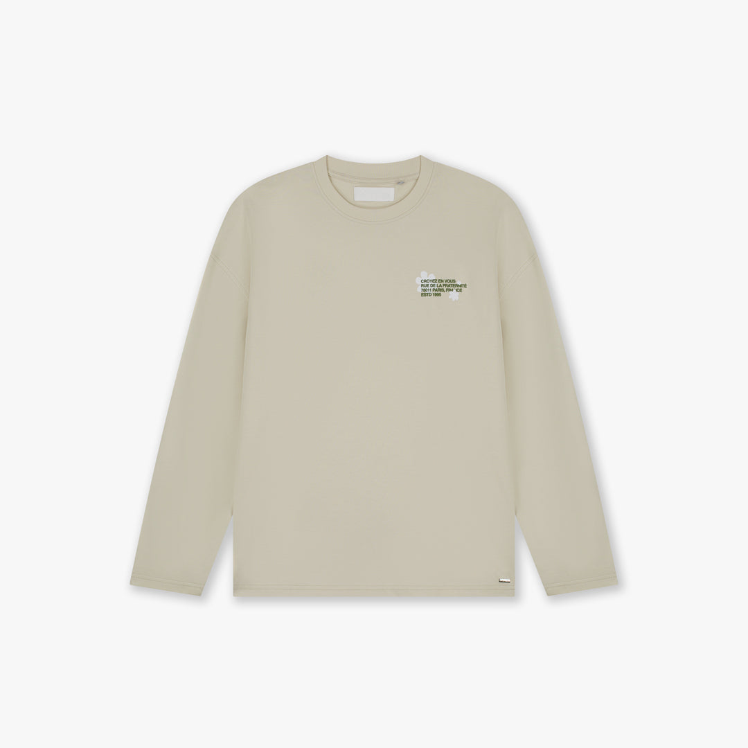 Croyez Silhouette 2.0 Longsleeve T-Shirt | Light Beige