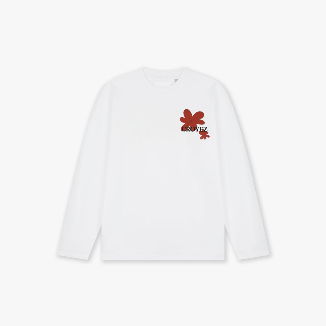 Croyez Botanique Longsleeve T-Shirt | White