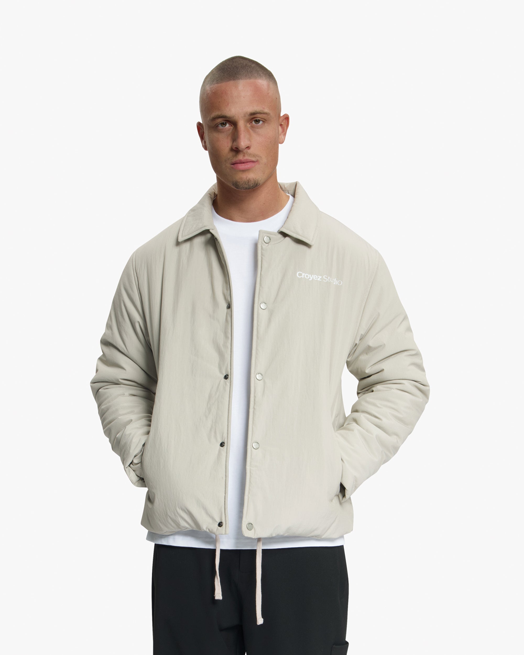 Croyez Studio Padded Coach Jacket | Light Beige