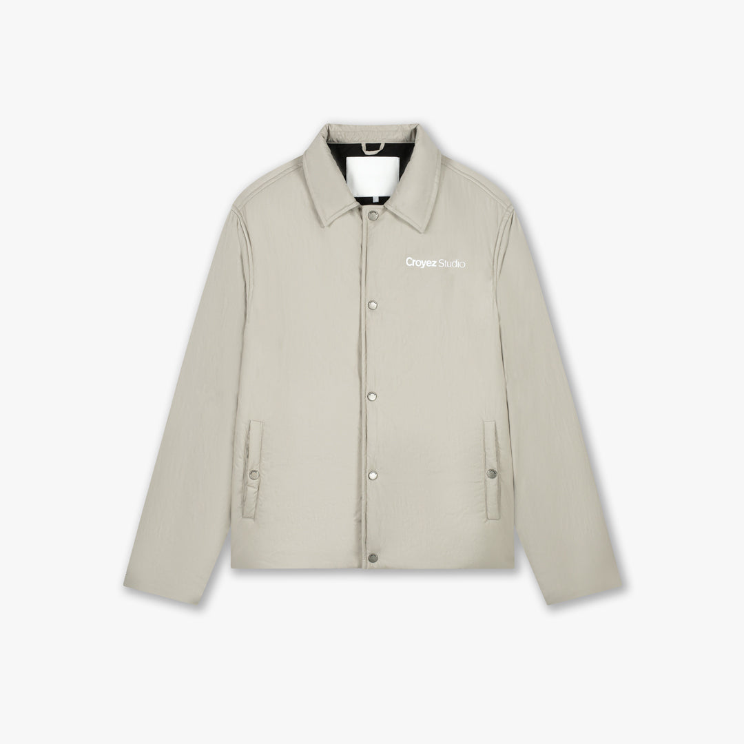 CRB50026051_Light_Beige_Croyez_Studio_Padded_Coach_Jacket_Front.jpg