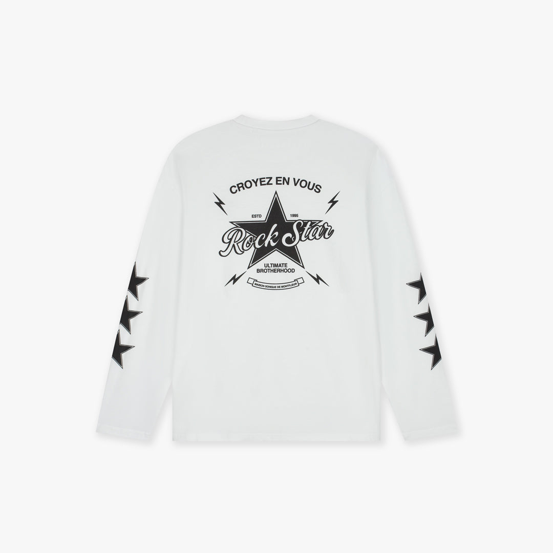 Croyez Rockstar Longsleeve T-Shirt | White