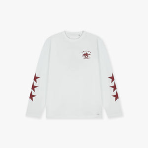Croyez Rockstar Longsleeve T-Shirt | White/Cherry
