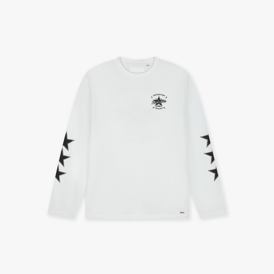  Croyez Rockstar Longsleeve T-Shirt | White