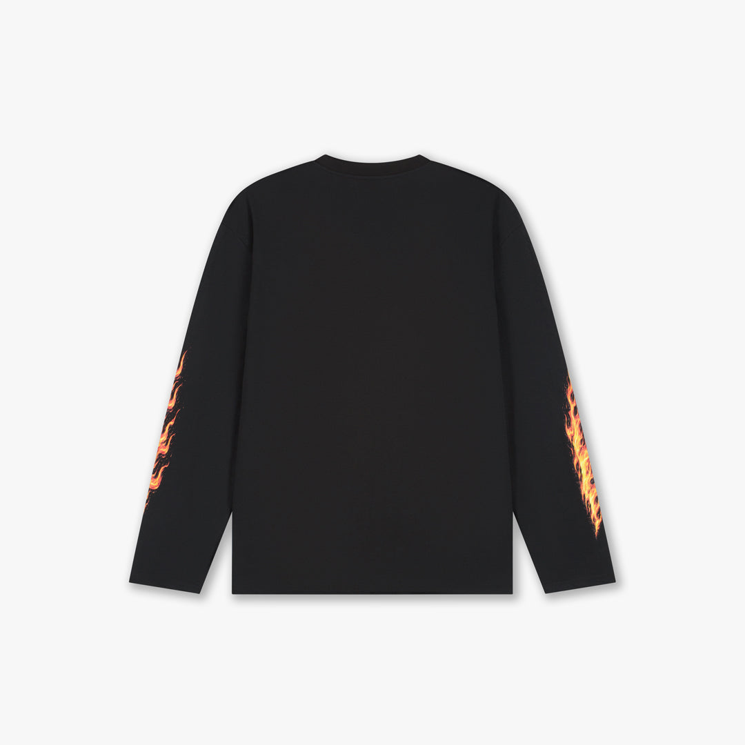 Croyez Firestorm Longsleeve T-Shirt | Black
