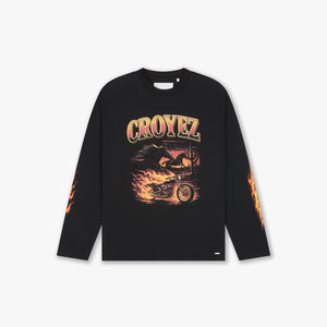 Croyez Firestorm Longsleeve T-Shirt | Black
