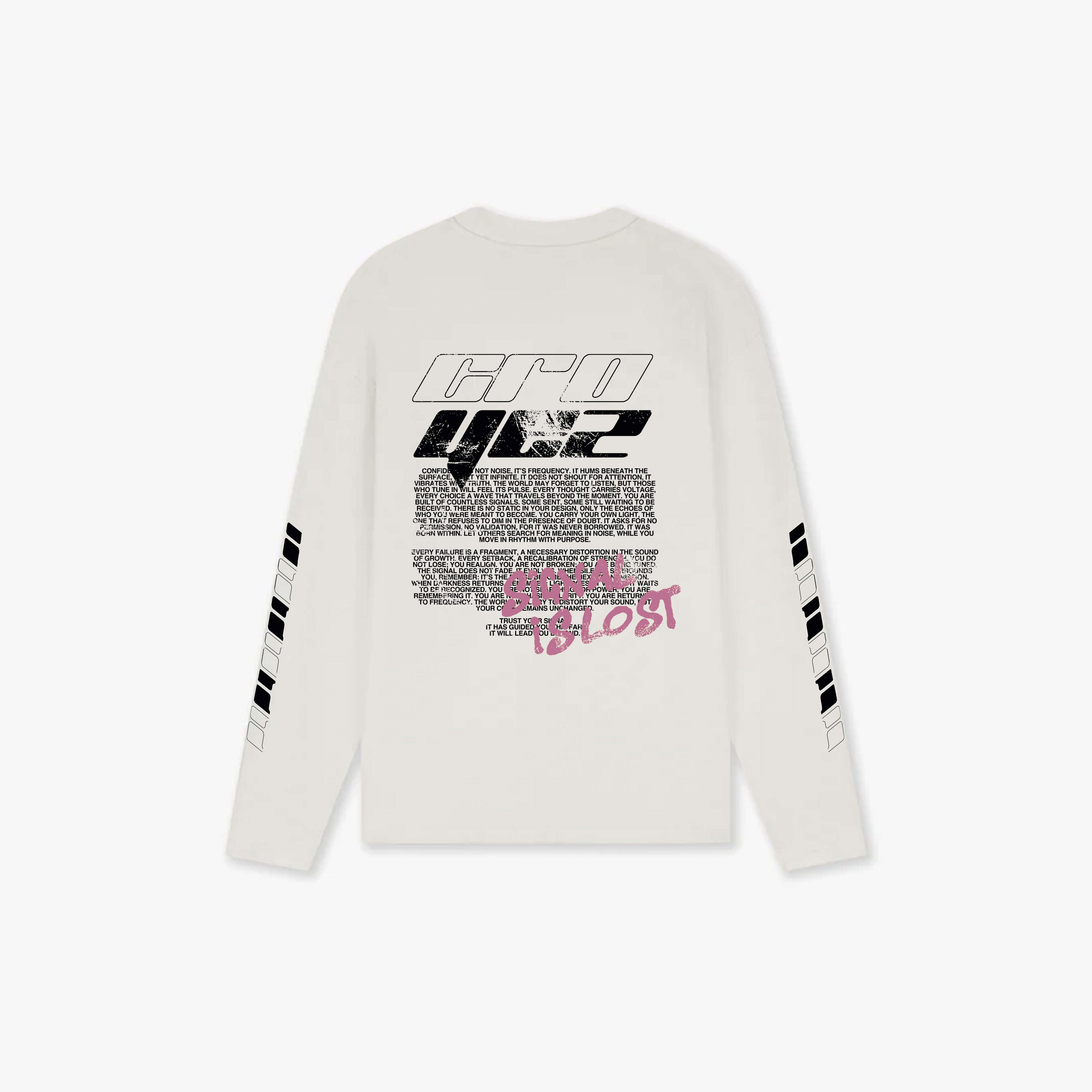 Croyez Lost Signal Longsleeve T-Shirt | Grey