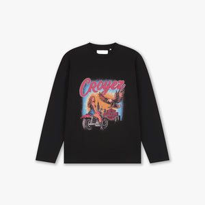 Croyez Midnight Eagle Longsleeve T-Shirt | Black