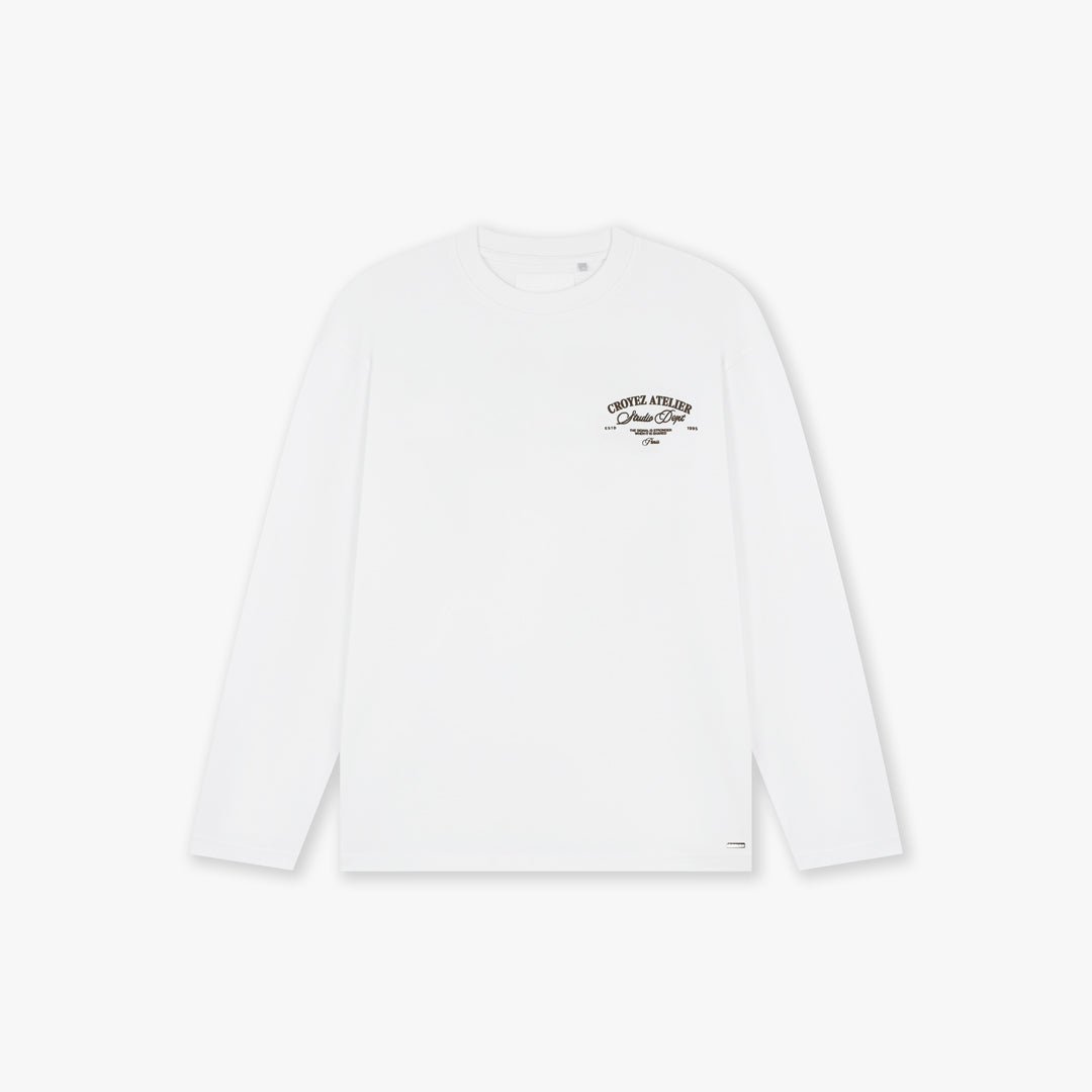 Croyez Studio Dept Longsleeve T-Shirt | White