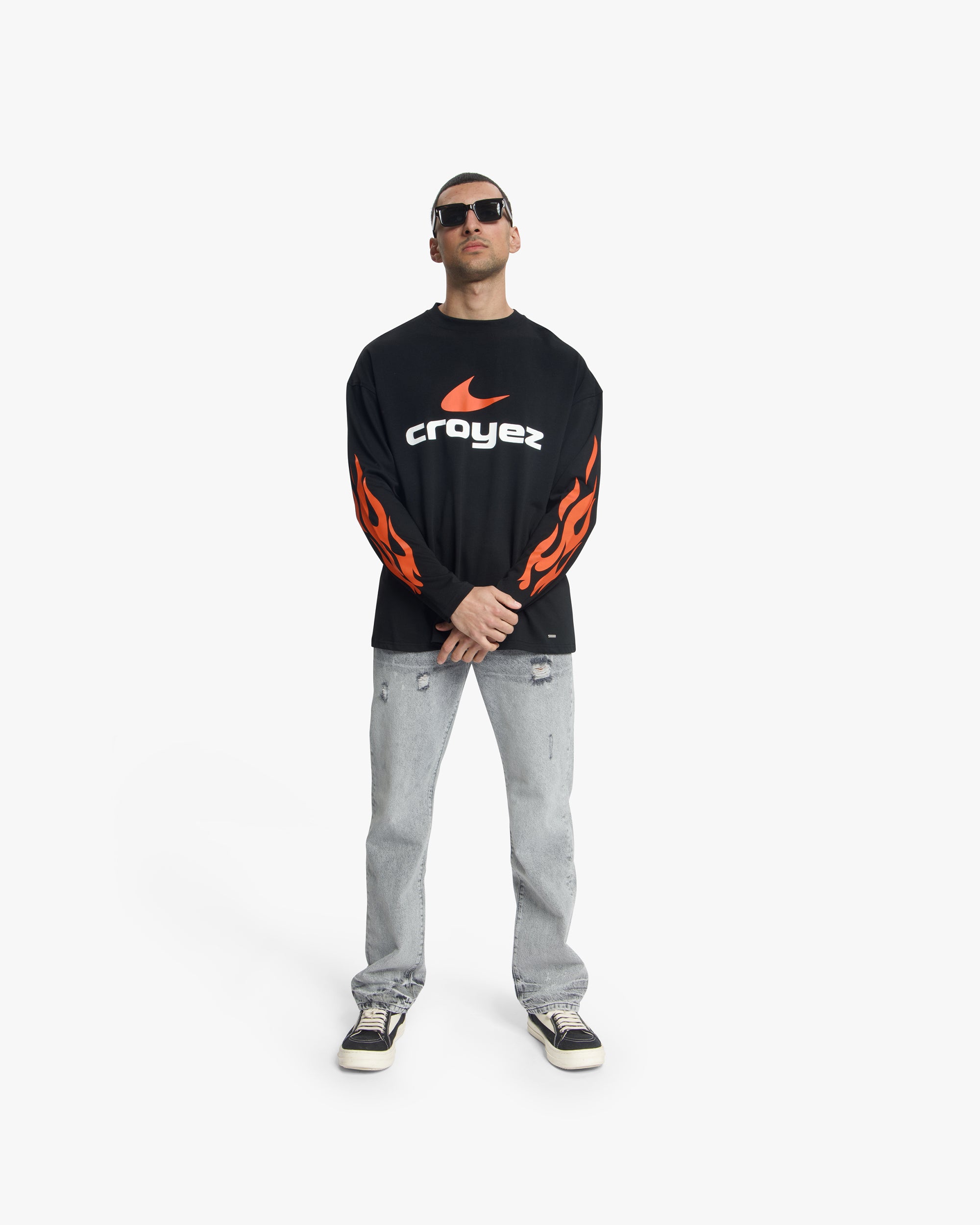 Croyez Service Dept Longsleeve | Black/Orange