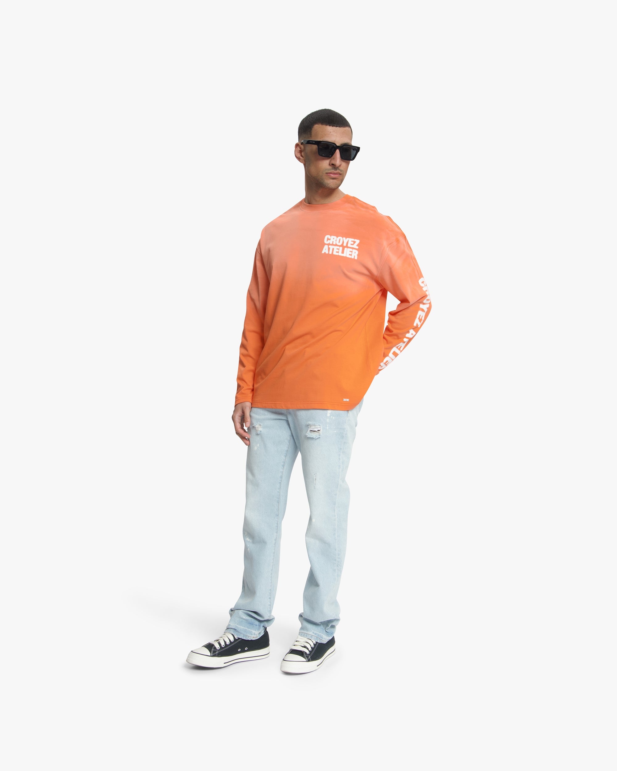 Croyez Sprayed Atelier Longsleeve | Orange